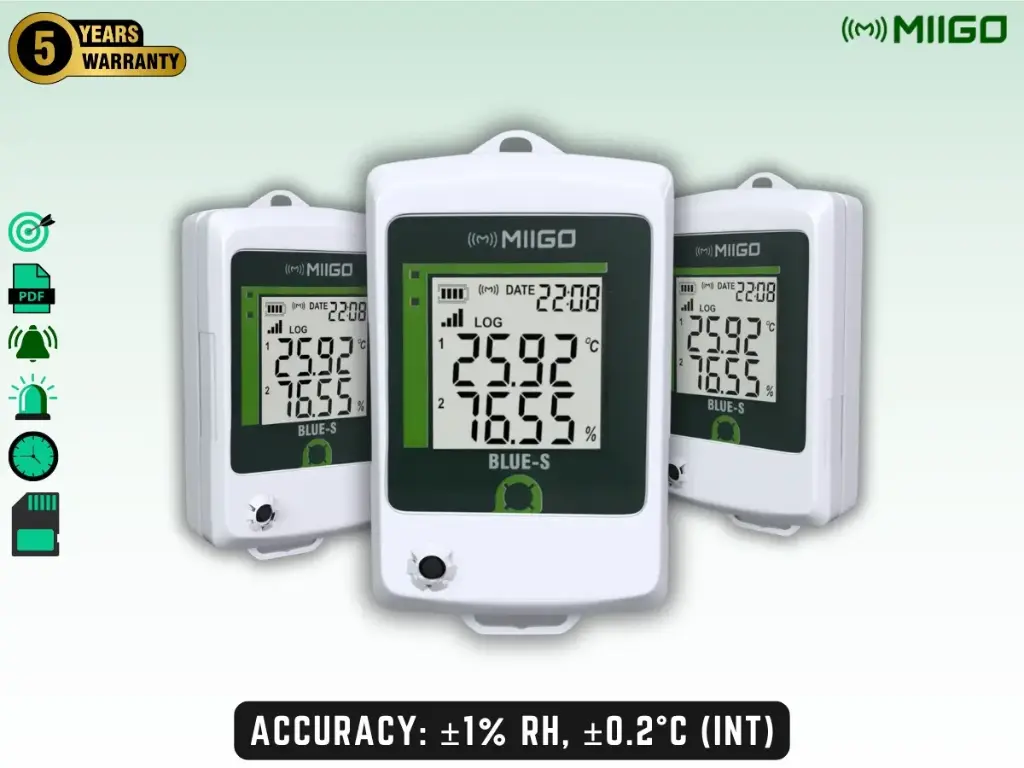 Humidity Temperature Data Logger (Validation / Thermal Mapping) - Bluetooth