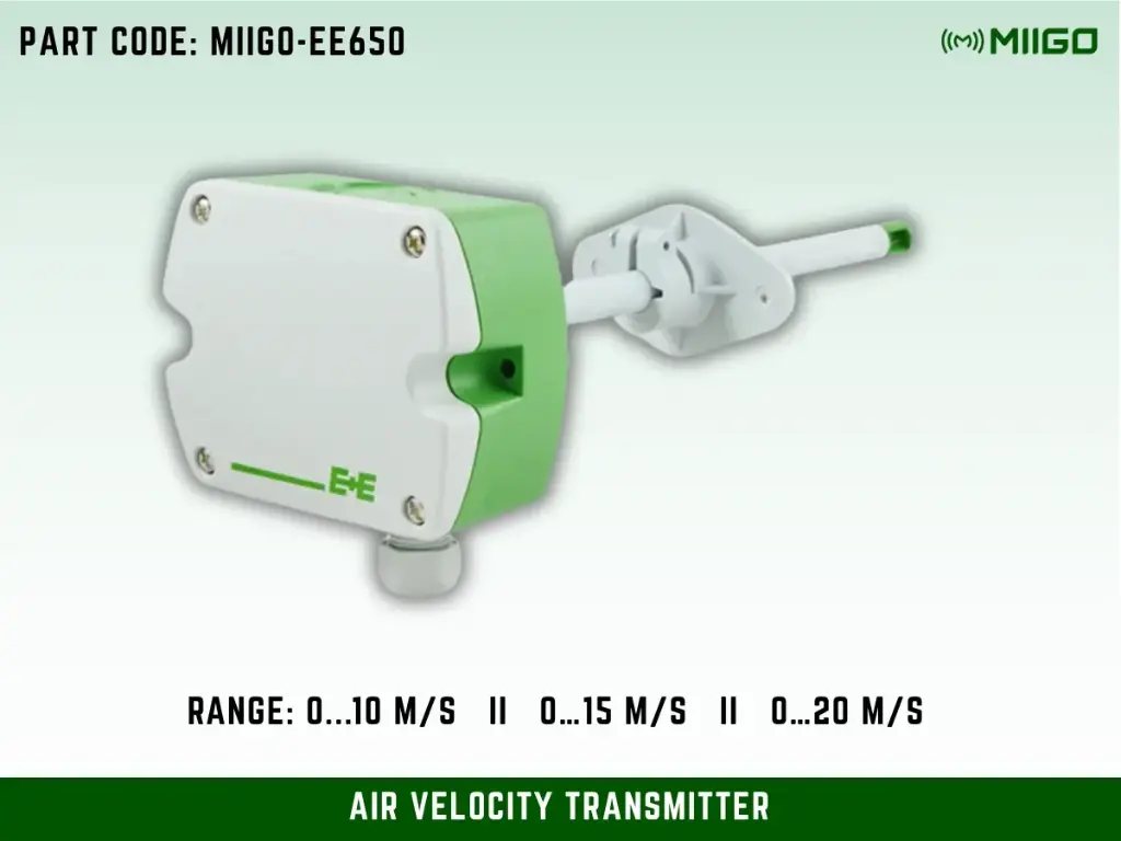 MIIGO - EE650 Air Flow Sensor – High-Precision HVAC & Ventilation Monitoring