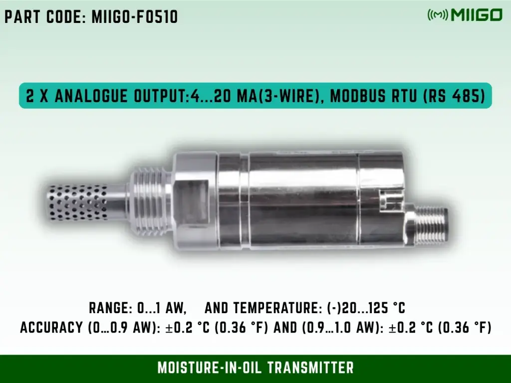 MIIGO - FO 510 Moisture in Oil Sensor