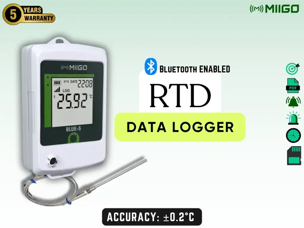 RTD Temperature Data Logger - Bluetooth