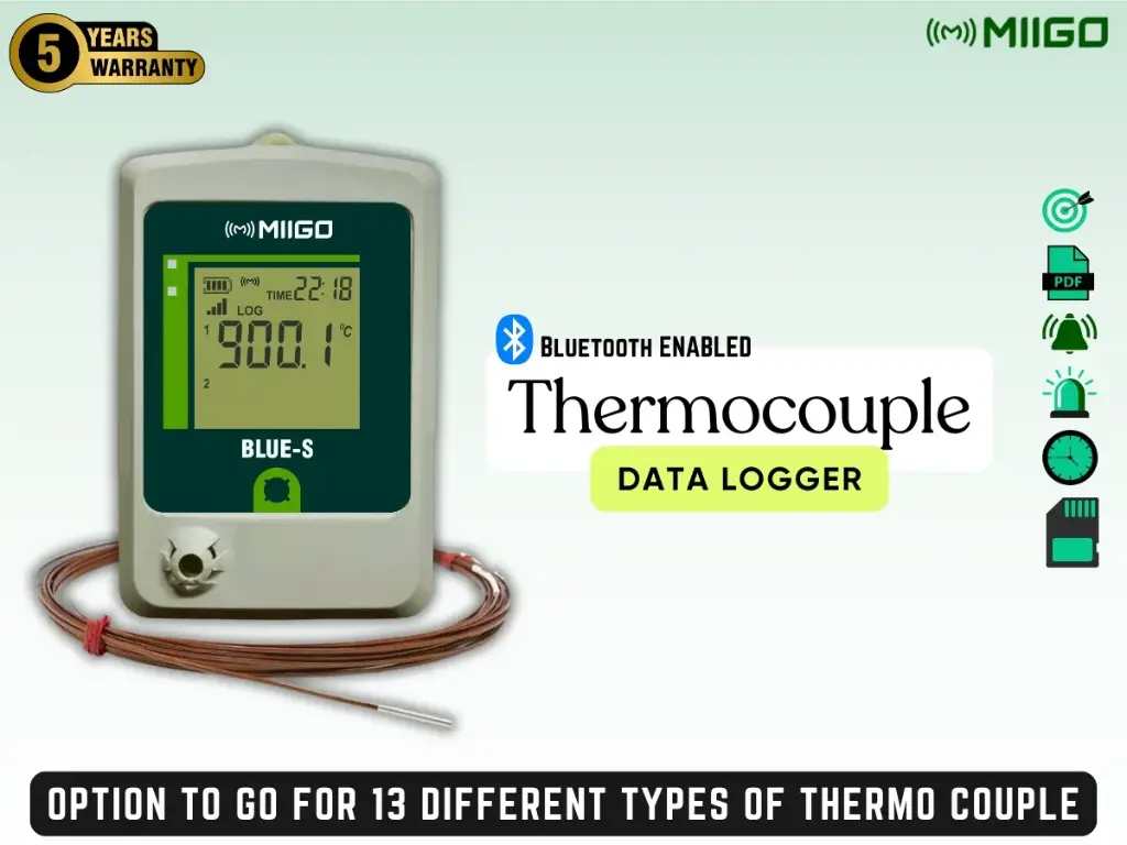 Thermocouple Temperature Data Loggers - Bluetooth