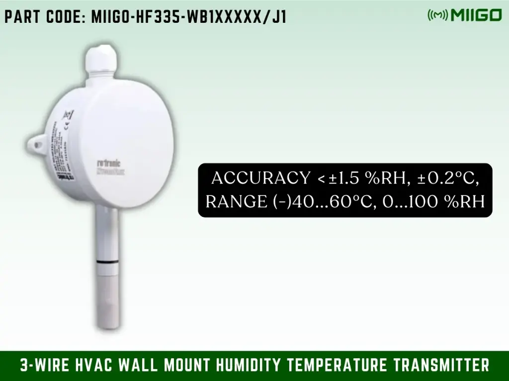 HF335-WB1 Wall Mount Humidity Temperature Transmitter