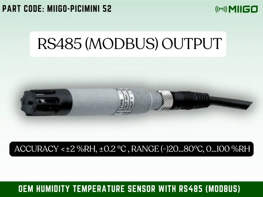 PC-MINI-52 Humidity Temperature Sensor With Rs485 O/P