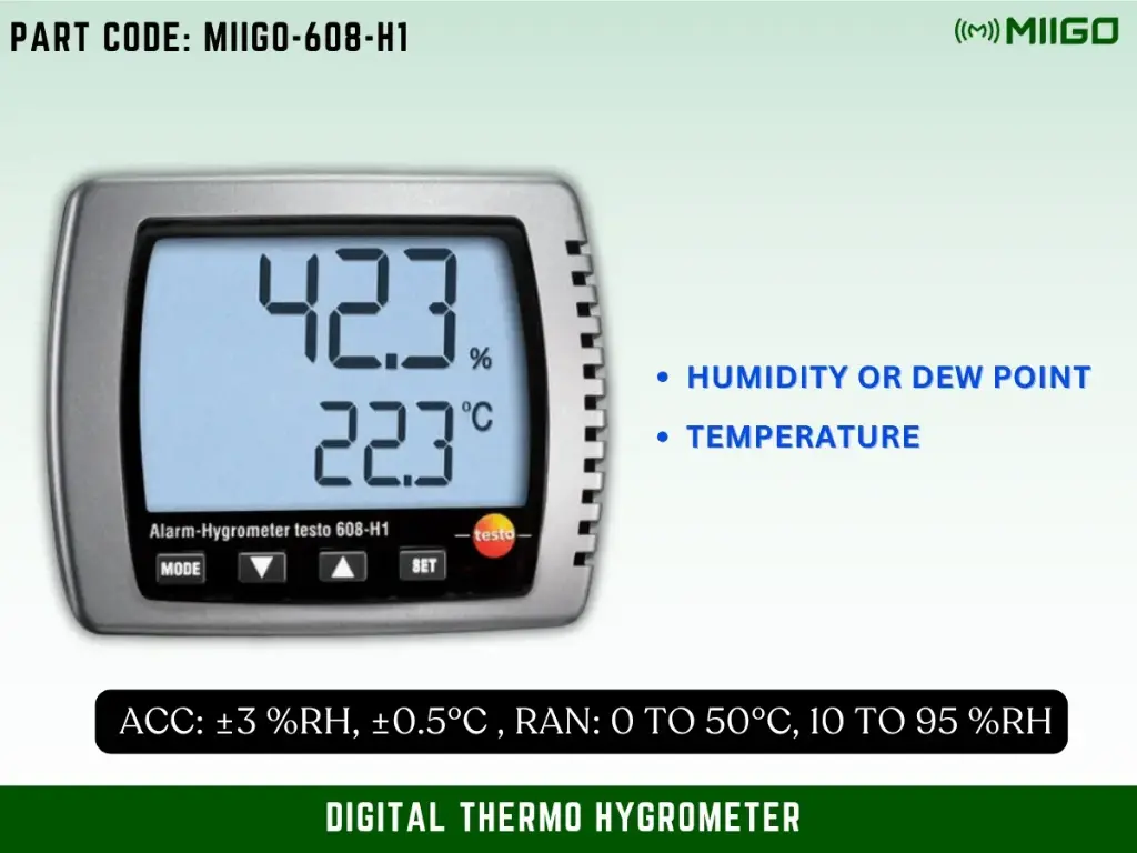 Testo 608-H1 Digital Thermo Hygrometer